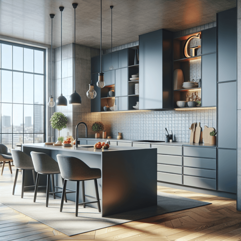 anthrazitfarbene Küche in G-Form-Dortmund