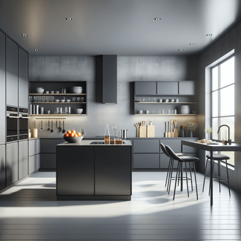 anthrazitfarbene Minimalismus Küche-Dortmund