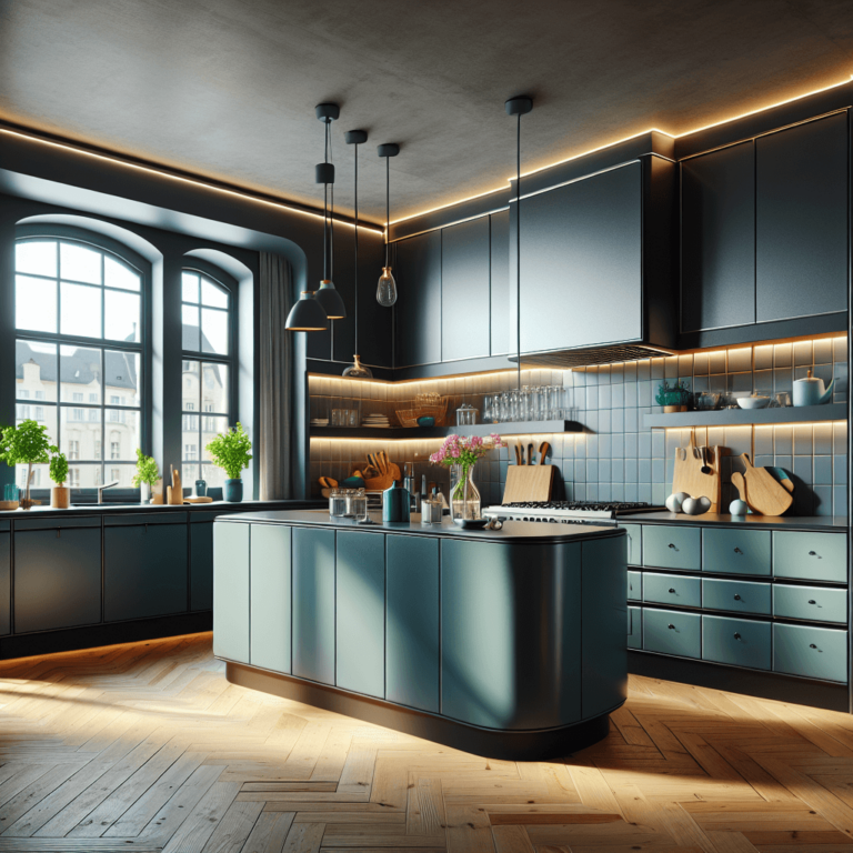 anthrazitfarbene Retro Küche-Dortmund