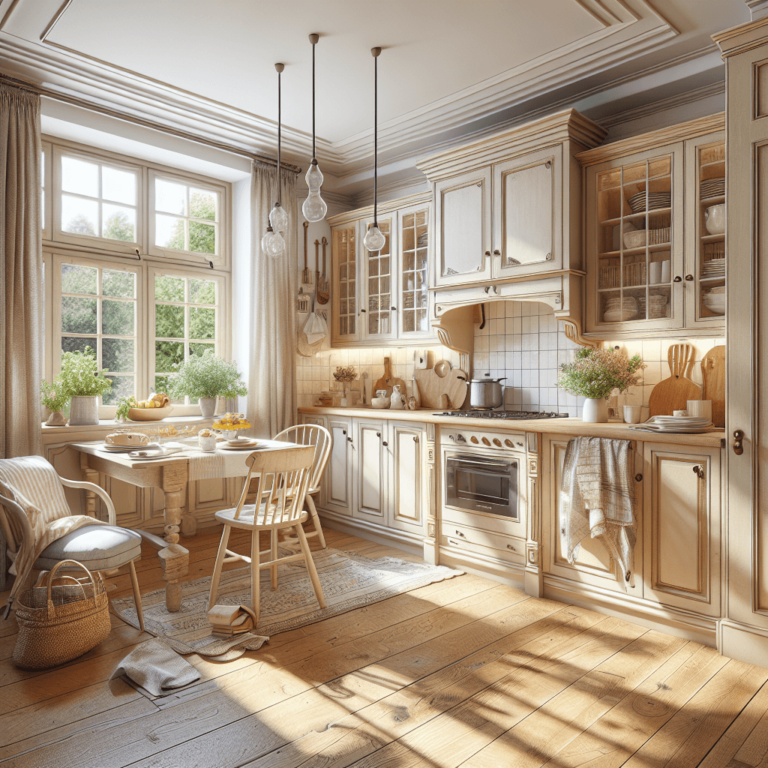 beige Küche im Shabby Chic Stil-Dortmund