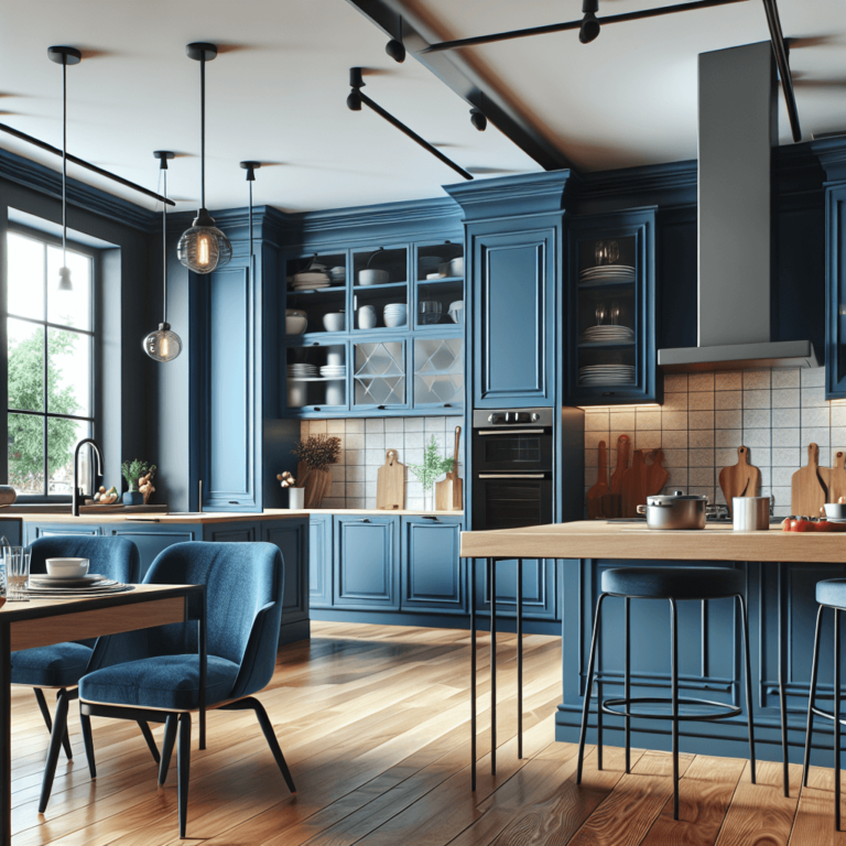 blaue Amerikanische Küche-Dortmund