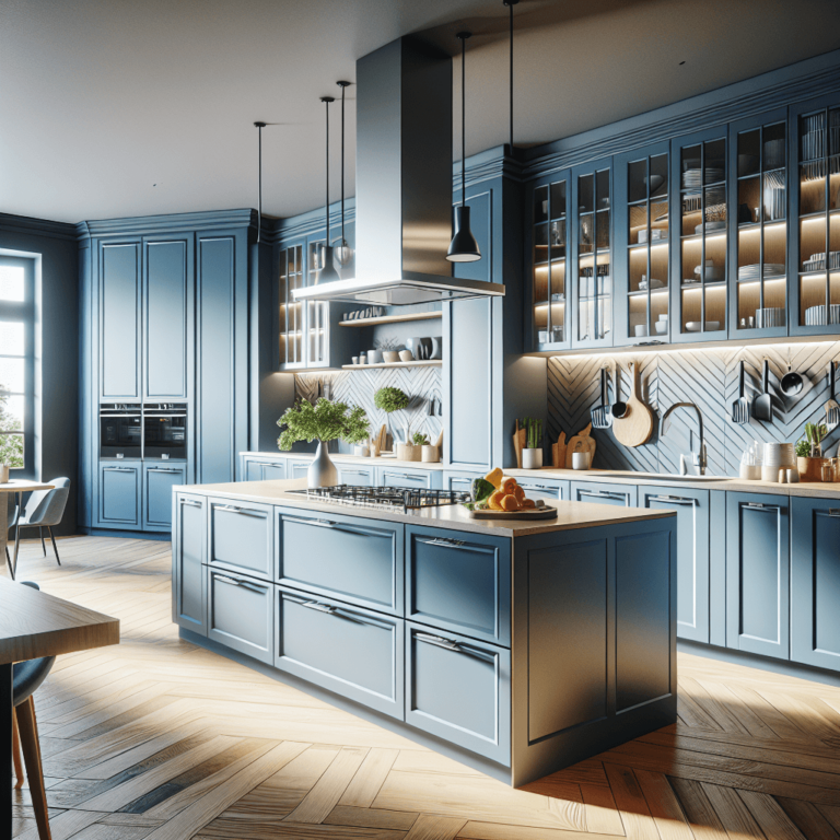 blaue Anrichte Küche-Dortmund