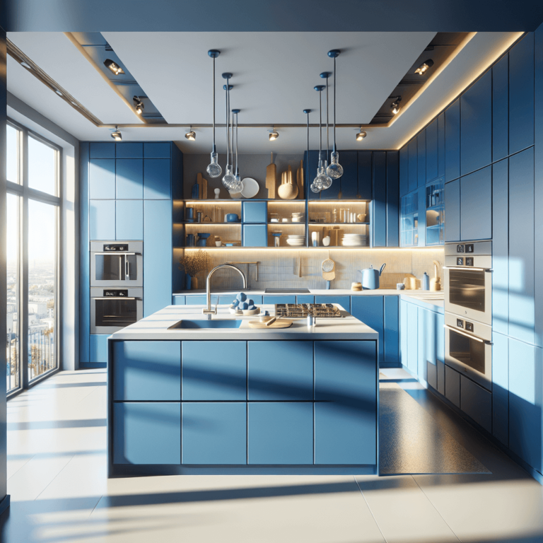 blaue Barrierefreie Küche-Dortmund