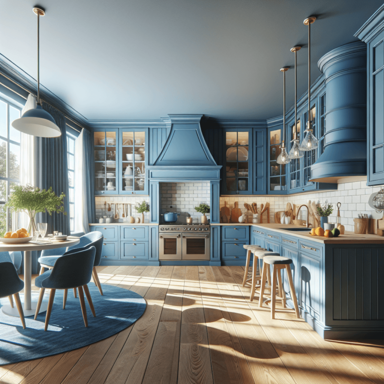blaue Landhausküche-Dortmund