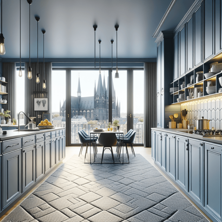 blaugraue Anrichte Küche-Dortmund