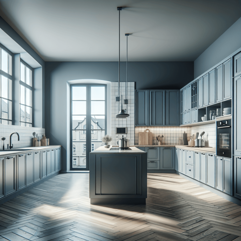 blaugraue Komplett Küche-Dortmund