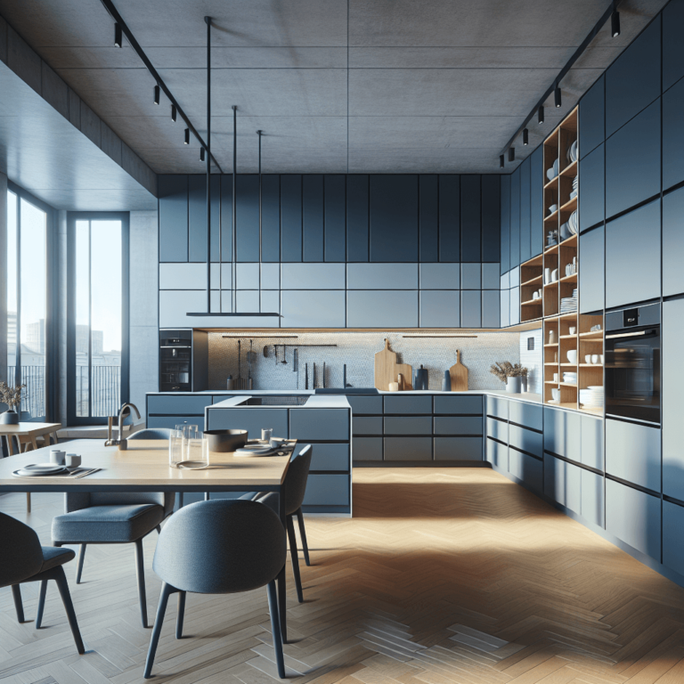 blaugraue Modulare Küche-Dortmund