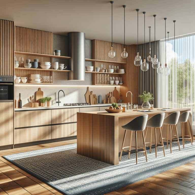 blaugraue Schwebende Küche-Dortmund