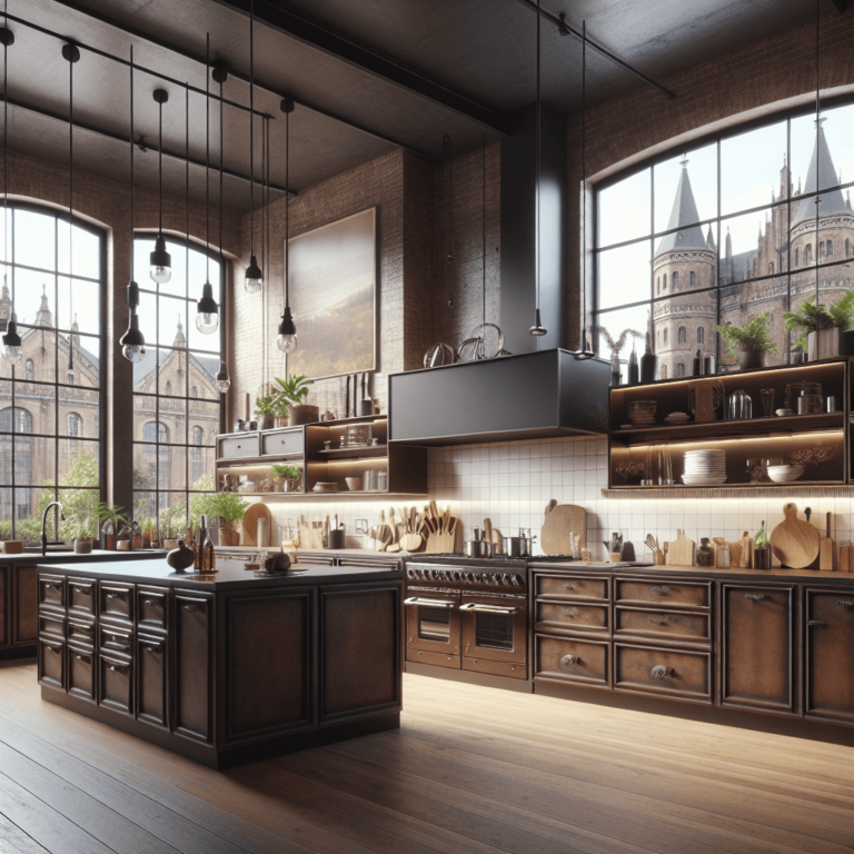 braune Industrial Style Küche-Dortmund