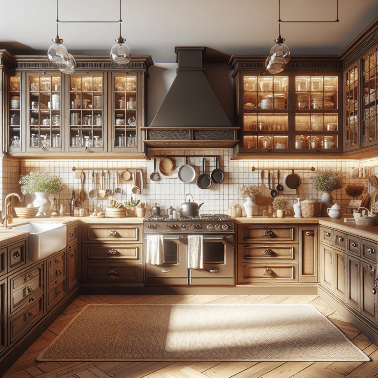 braune Küche im Shabby Chic Stil-Dortmund