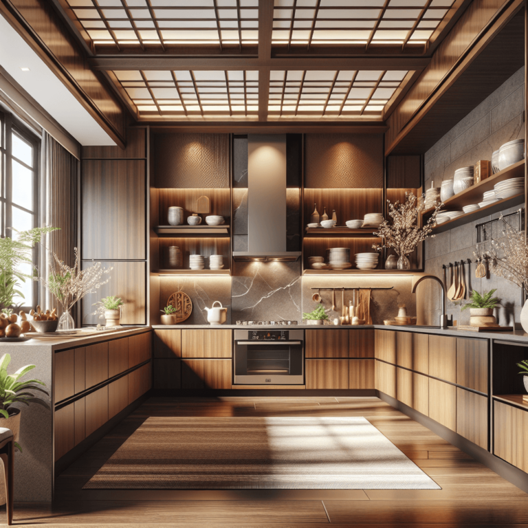 braune Küche im asiatischen Stil-Dortmund