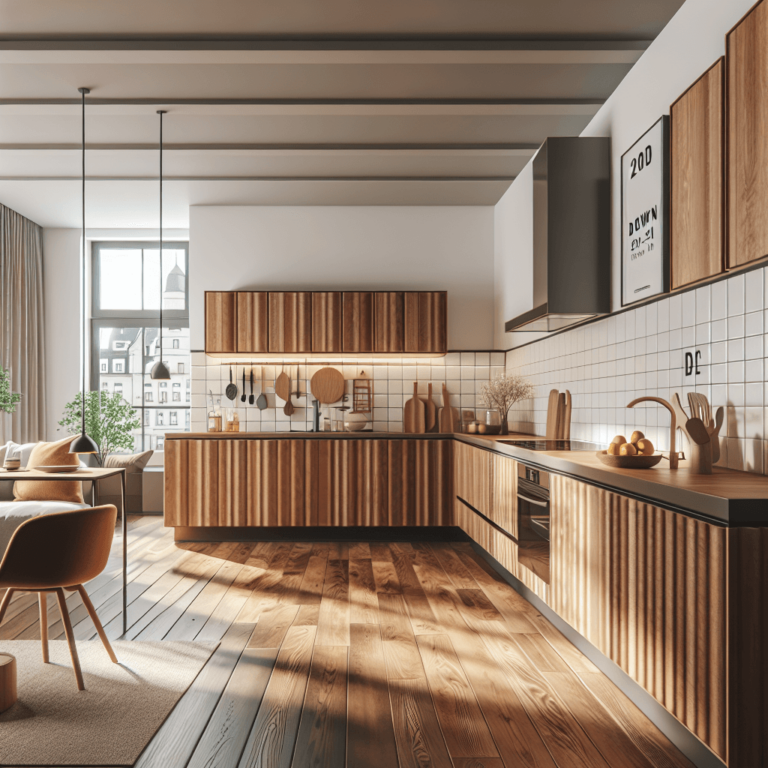 braune Küche im skandinavischen Stil-Dortmund