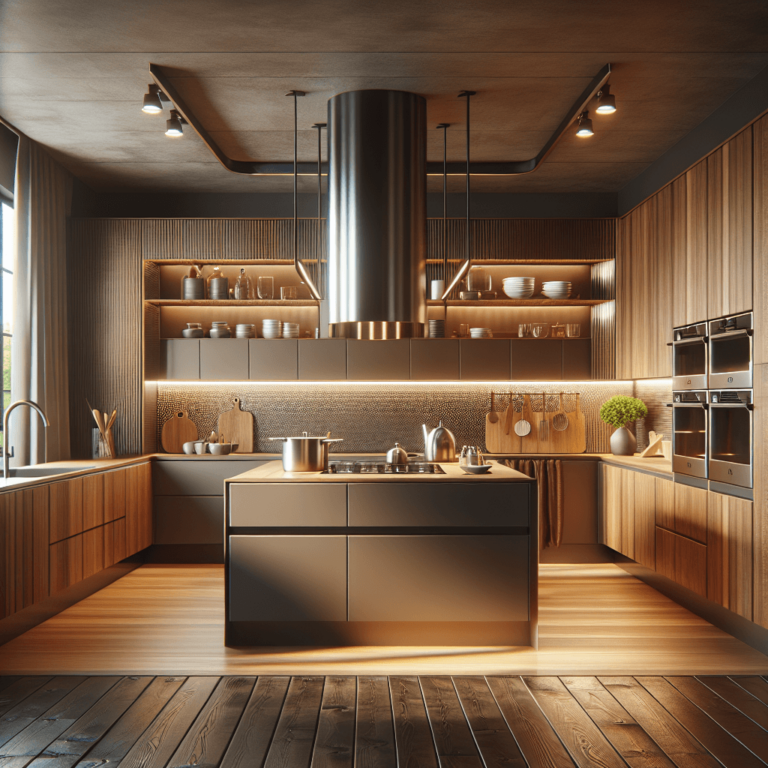 braune Küche mit Stahlakzenten-Dortmund