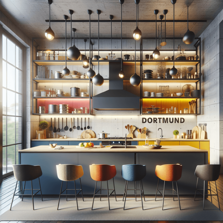 bunte Industrielle Küche-Dortmund