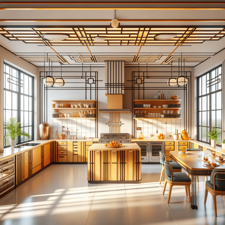 bunte Küche im Art-Deco-Stil-Dortmund