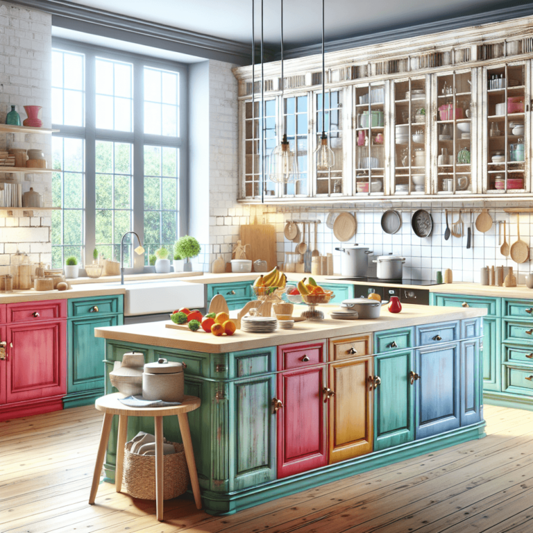 bunte Küche im Shabby Chic Stil-Dortmund