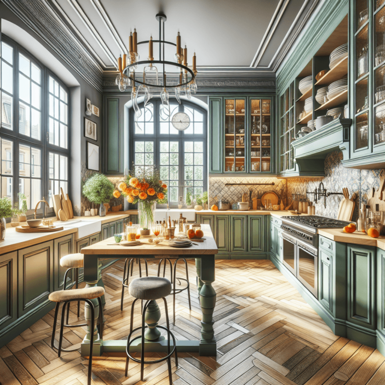 bunte Küche im Vintage Chic Stil-Dortmund