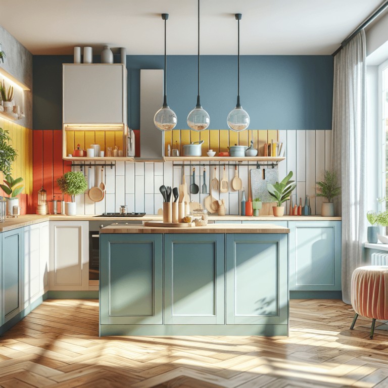 bunte Küche im skandinavischen Stil-Dortmund