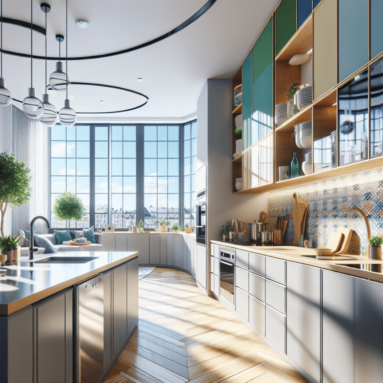 bunte Küche in G-Form-Dortmund