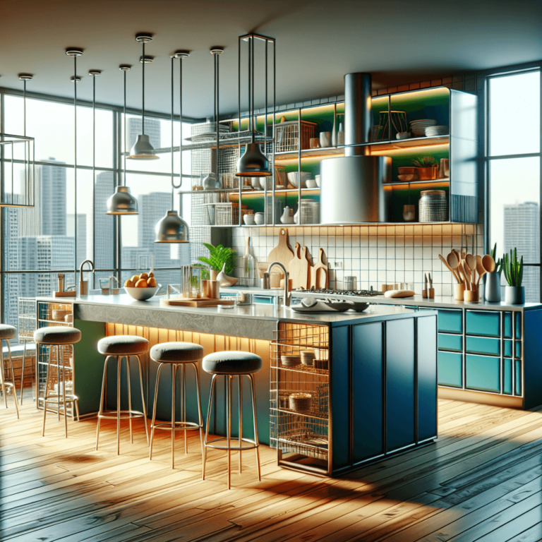 bunte Küche mit Stahlakzenten-Dortmund