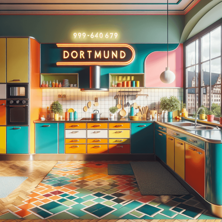 bunte Retro Küche-Dortmund
