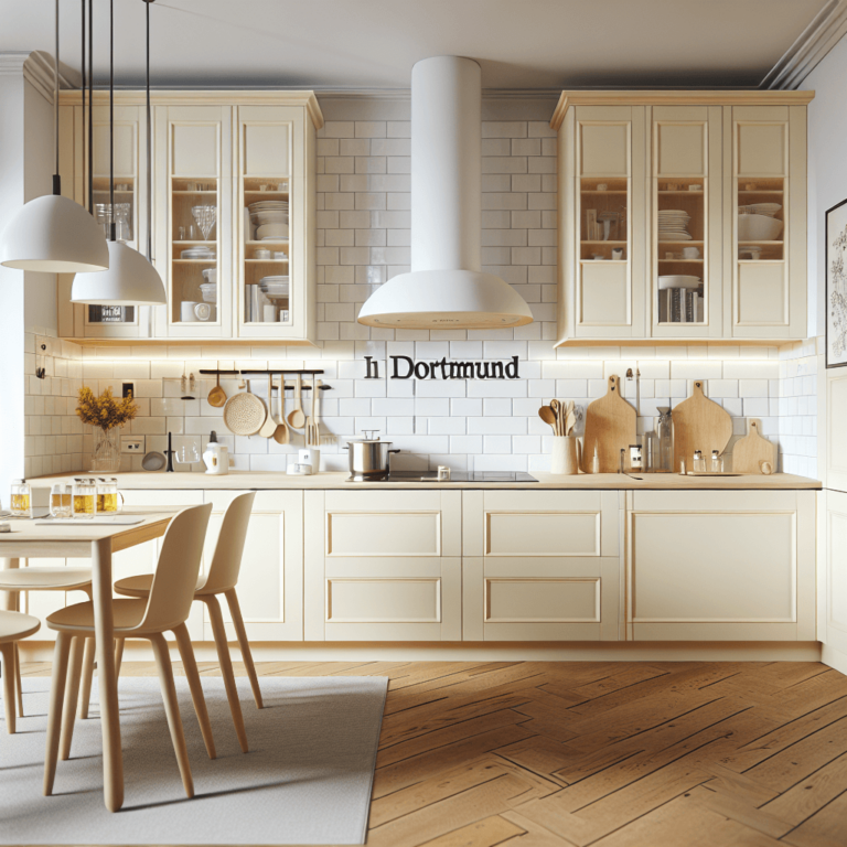cremefarbene Design Küche-Dortmund