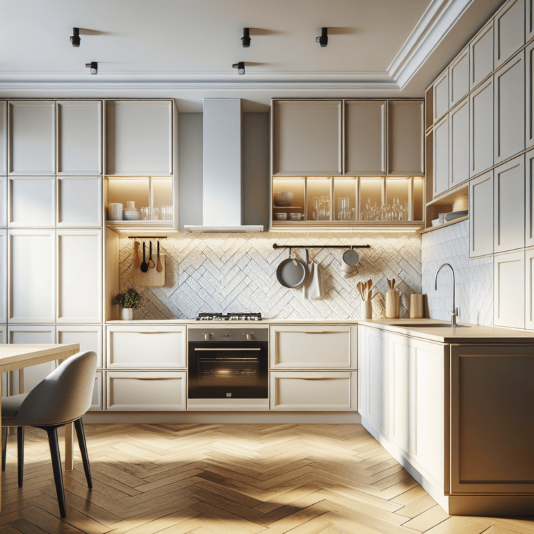 cremefarbene Einbauküche-Dortmund