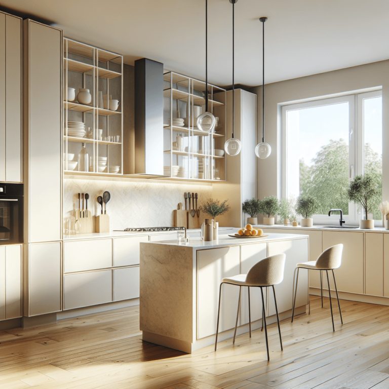 cremefarbene Freistehende Küche-Dortmund