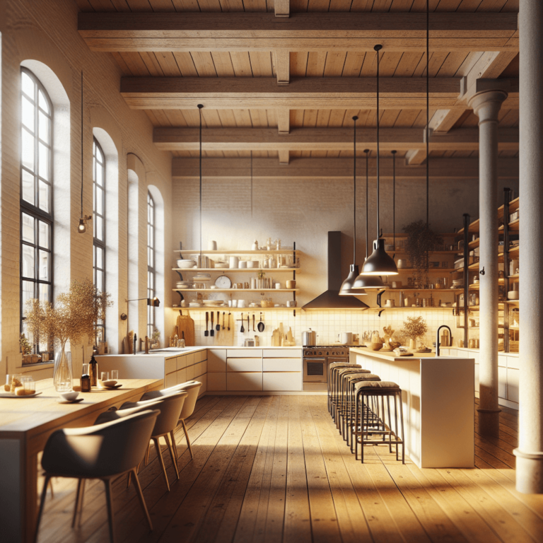 cremefarbene Küche im Loftstil-Dortmund