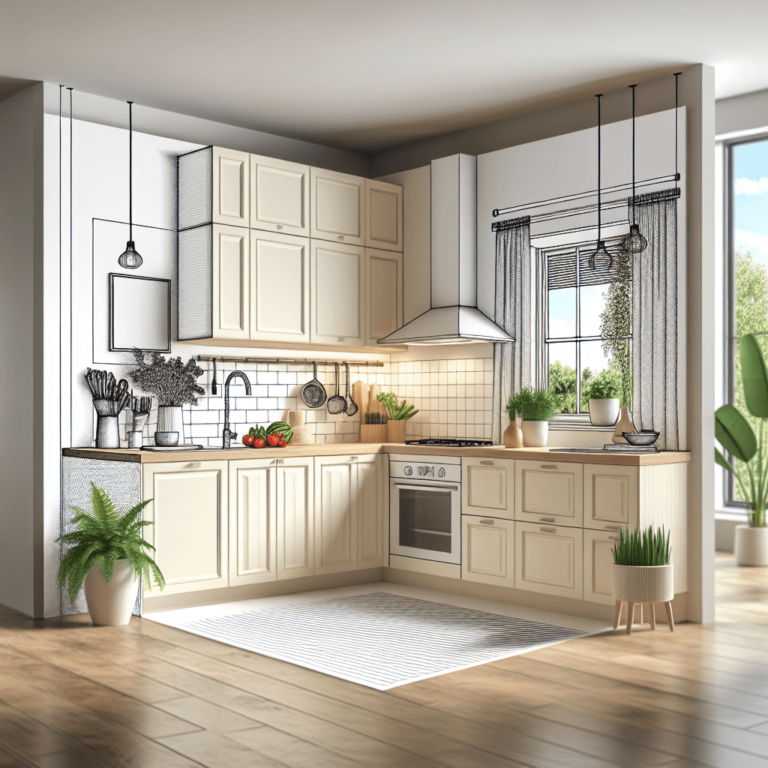 cremefarbene Küche in L-Form-Dortmund