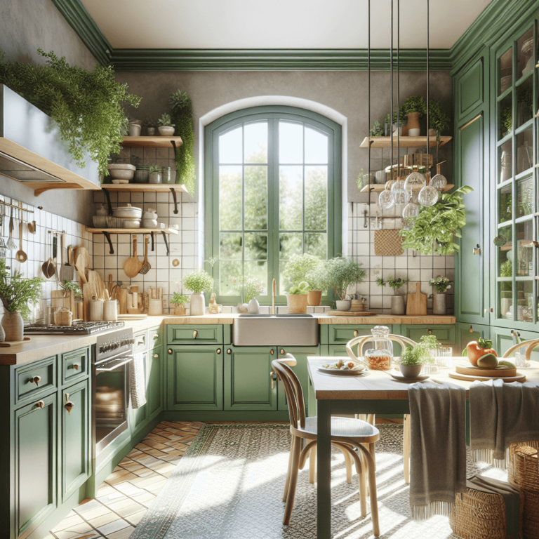 grüne Boho Style Küche-Dortmund