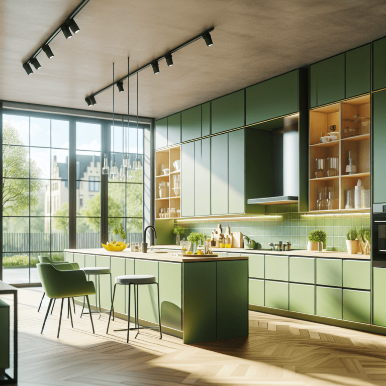 grüne Einbauküche-Dortmund