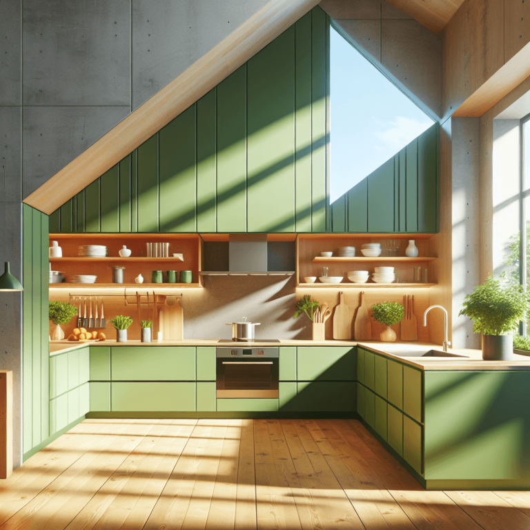 grüne Küche für Dachschräge-Dortmund