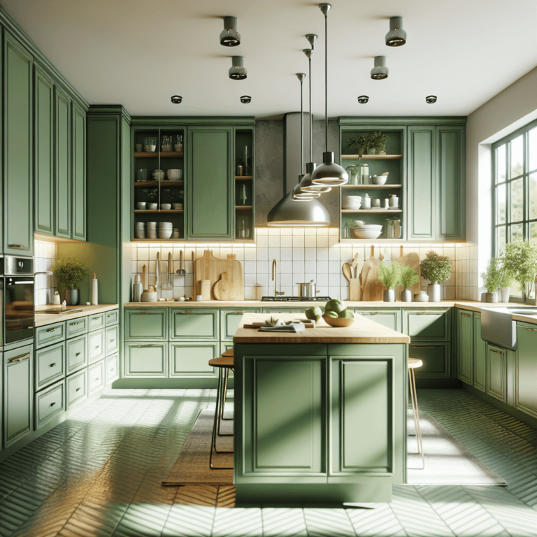 grüne einzeilige Küche-Dortmund