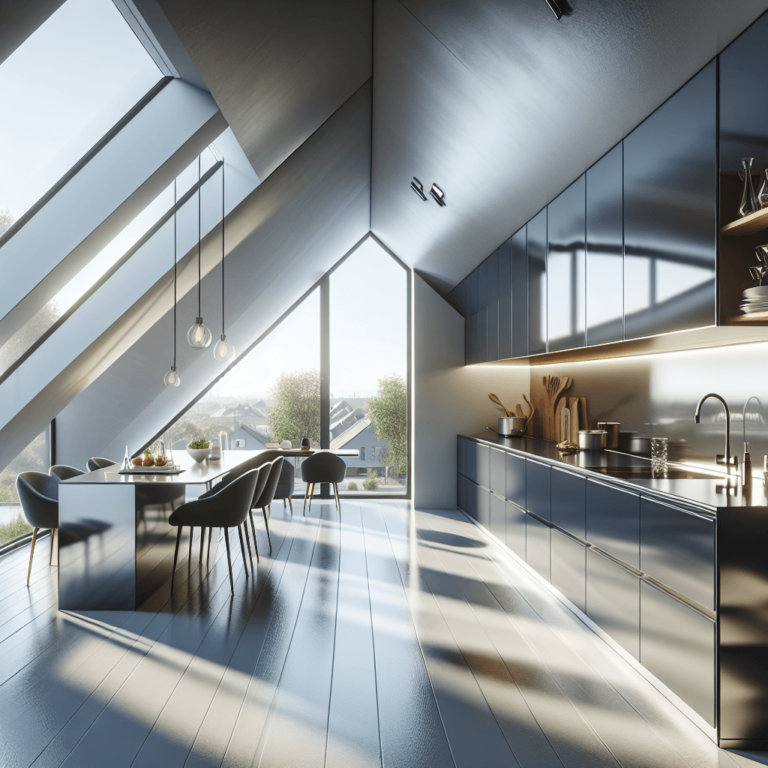 hochglanz Küche für Dachschräge-Dortmund