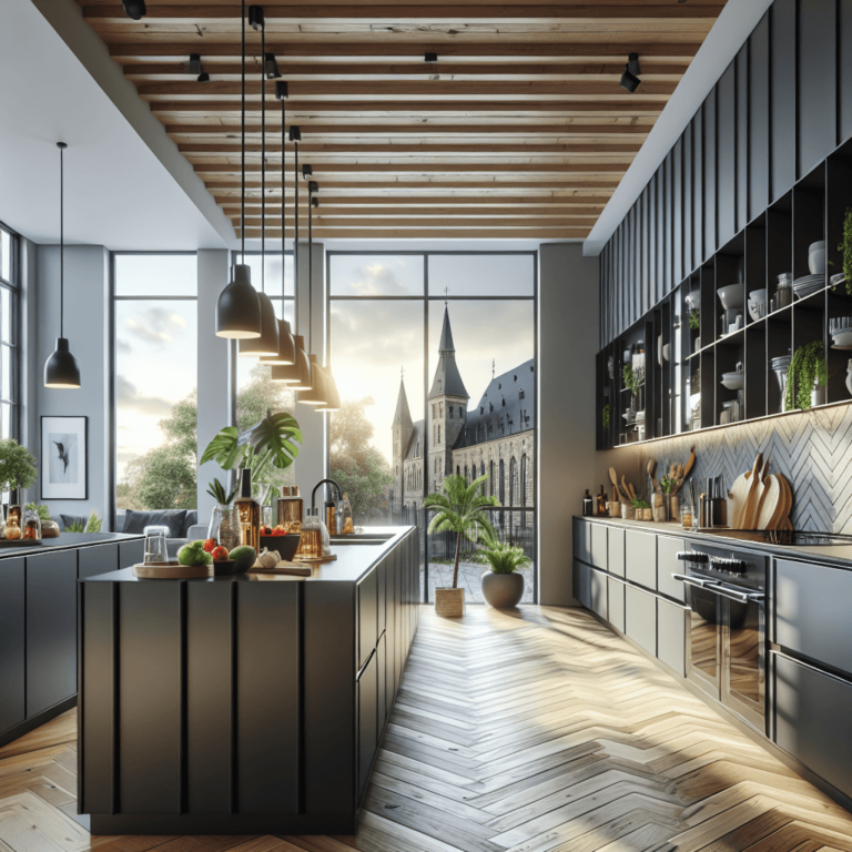 schwarze Anrichte Küche-Dortmund