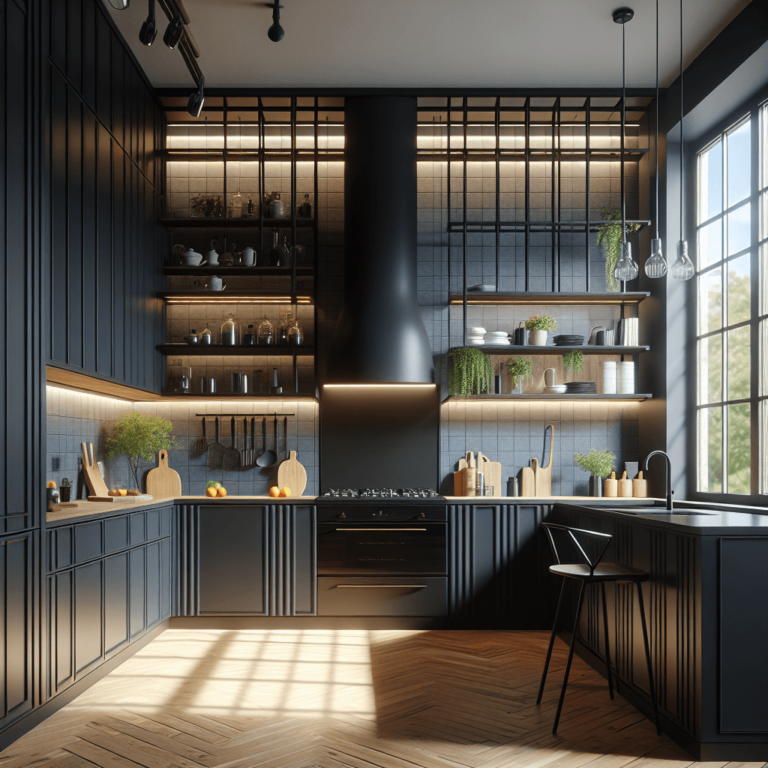 schwarze Einbauküche-Dortmund