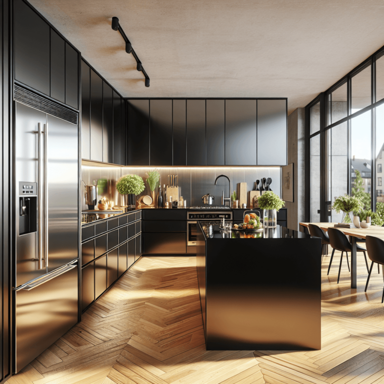 schwarze Freistehende Küche-Dortmund