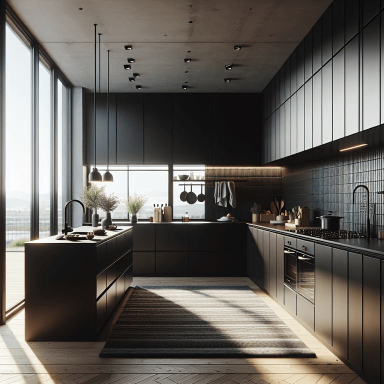 schwarze Minimalismus Küche-Dortmund