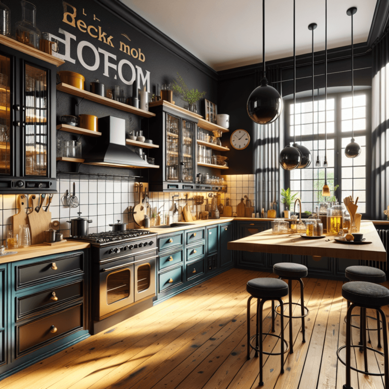 schwarze Retro Küche-Dortmund