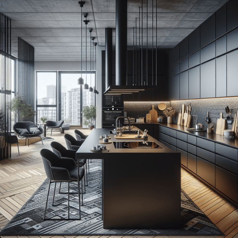 schwarze mehrzeilige Küche-Dortmund