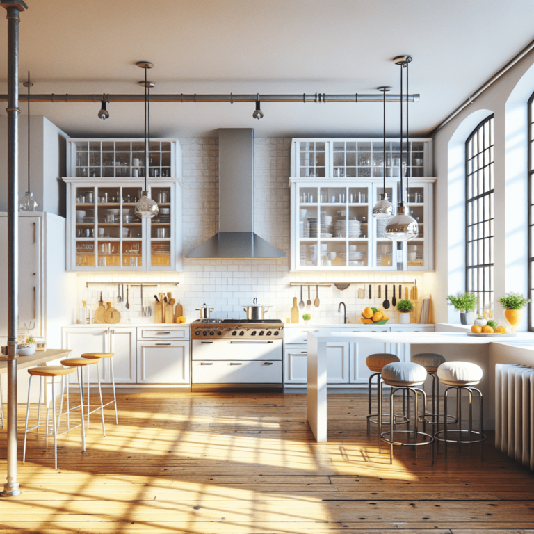 weiße Industrial Style Küche-Dortmund