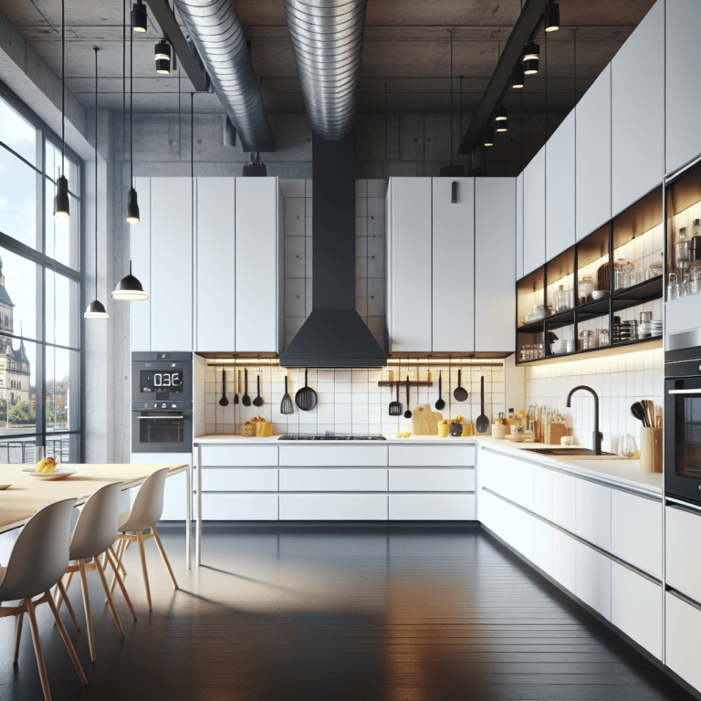 weiße Industrielle Küche-Dortmund